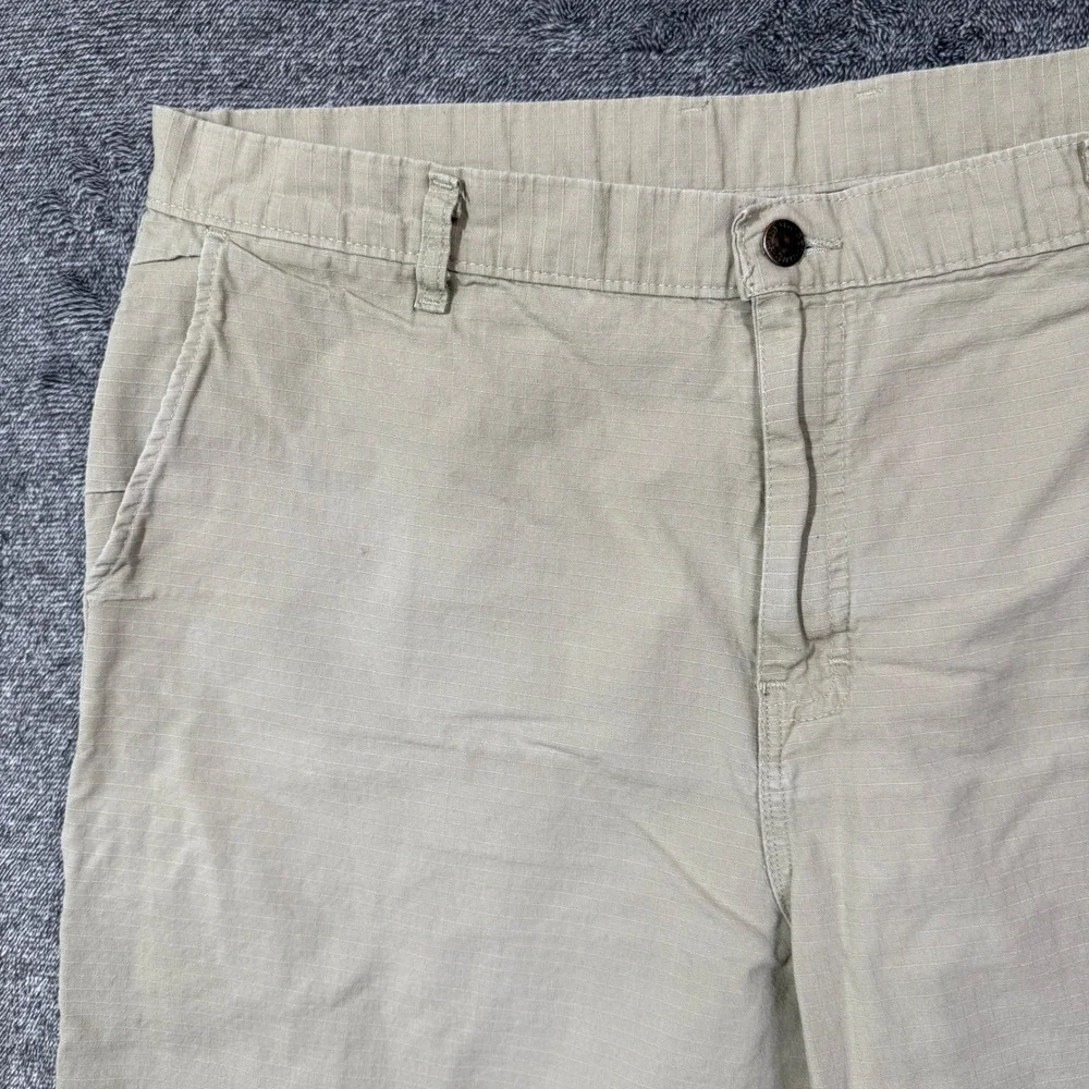 Genuine Dickies Shorts Mens Khaki Ripstop Cargo Tan Cotton Size 38